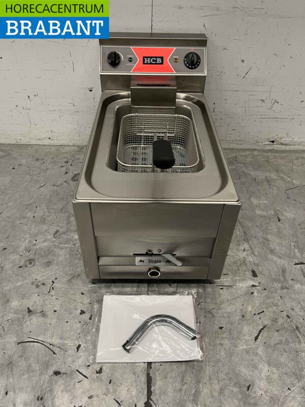 Friteuse de table en acier inoxydable 12 litres 400V Horeca