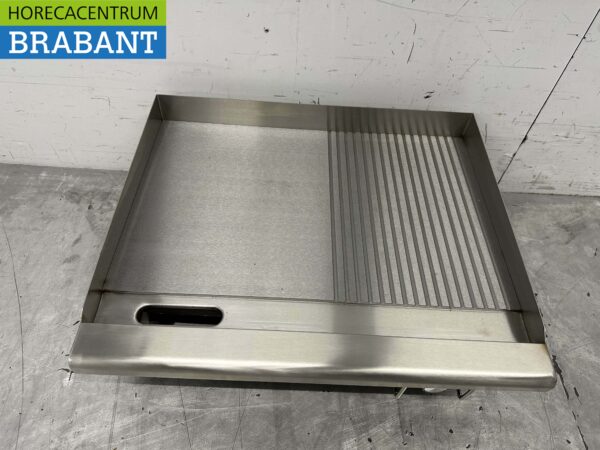 Acier inoxydable Plaque de gril 1/2 nervurée 55 cm 230V Horeca – Image 5