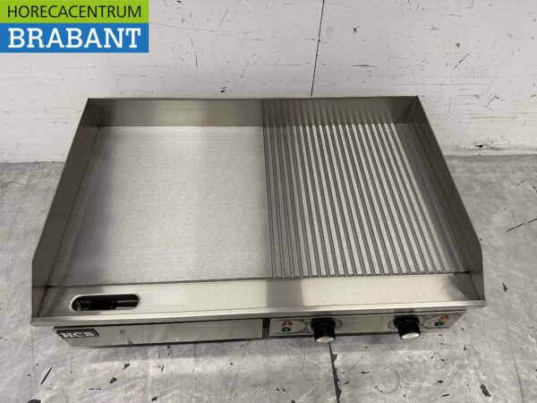 Acier inoxydable Plaque de gril 1/2 nervurée 73 cm 2 x 230V Horeca – Image 4