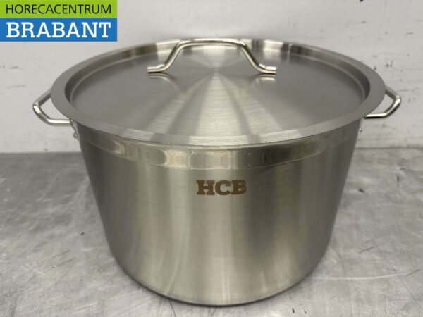 Acier inoxydable Poêle à soupe Poêle de cuisson Induction 40 x 26 cm 32 litres Restauration