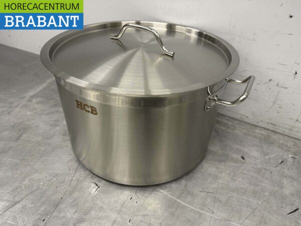 Acier inoxydable Poêle à soupe Poêle de cuisson Induction 40 x 26 cm 32 litres Restauration – Image 2