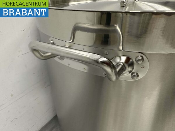 Acier inoxydable Poêle à soupe Poêle de cuisson Induction 45 x 45 cm 71 litres Restauration – Image 5