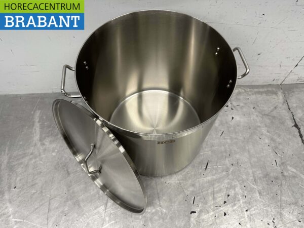 Acier inoxydable Poêle à soupe Poêle de cuisson Induction 45 x 45 cm 71 litres Restauration – Image 7