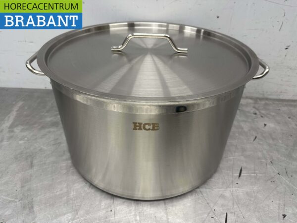 Acier inoxydable HCB Poêle à soupe Poêle de cuisson Induction 50 x 30 cm 58 litres Restauration