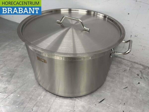 Acier inoxydable HCB Poêle à soupe Poêle de cuisson Induction 50 x 30 cm 58 litres Restauration – Image 2