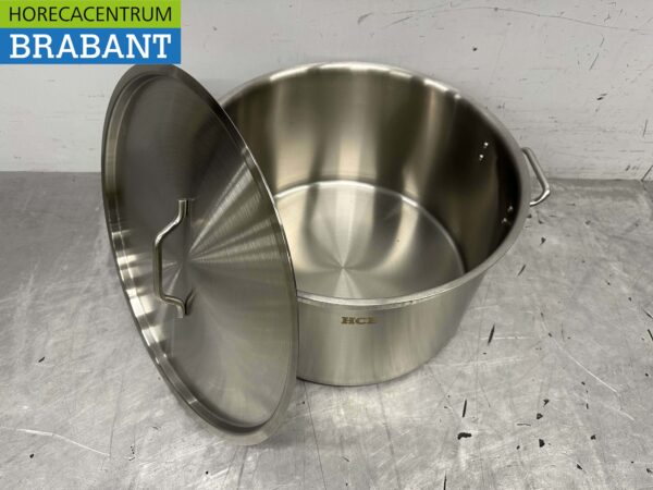 Acier inoxydable HCB Poêle à soupe Poêle de cuisson Induction 50 x 30 cm 58 litres Restauration – Image 7