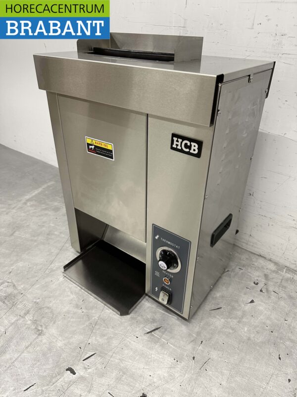 HCB acier inoxydable Grille-pain vertical Grille-pain Four convoyeur 230V Horeca – Image 2