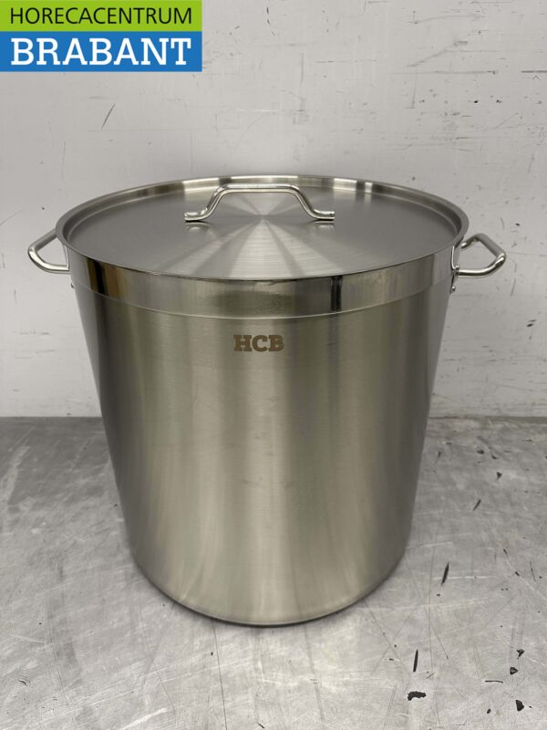 HCB Acier inoxydable Soup Pan Cooking Pan Induction 50 x 50 cm 98 litres Horeca