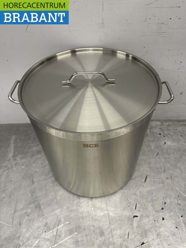 HCB Acier inoxydable Soup Pan Cooking Pan Induction 50 x 50 cm 98 litres Horeca – Image 2