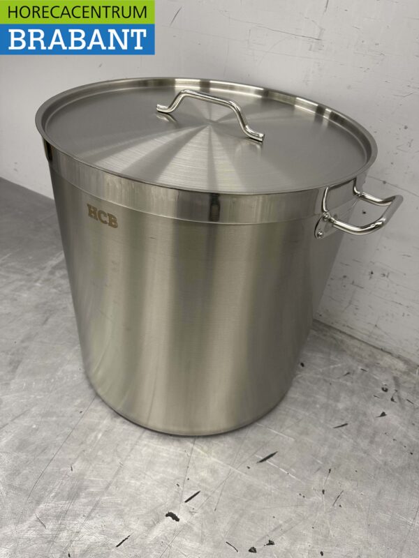 HCB Acier inoxydable Soup Pan Cooking Pan Induction 50 x 50 cm 98 litres Horeca – Image 3