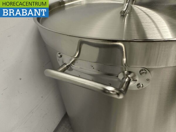 HCB Acier inoxydable Soup Pan Cooking Pan Induction 50 x 50 cm 98 litres Horeca – Image 5
