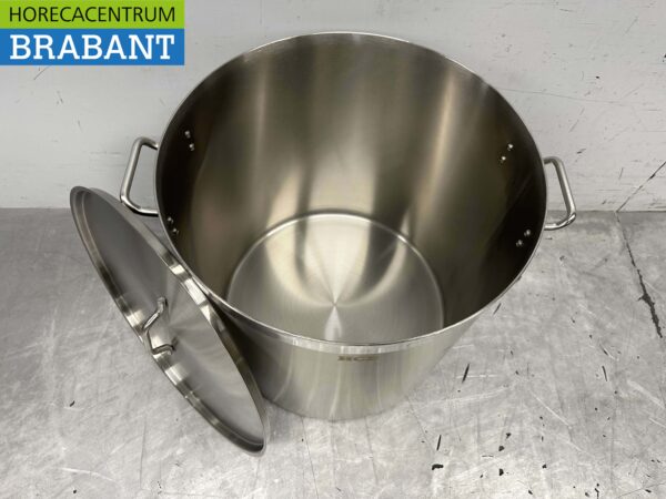 HCB Acier inoxydable Soup Pan Cooking Pan Induction 50 x 50 cm 98 litres Horeca – Image 7