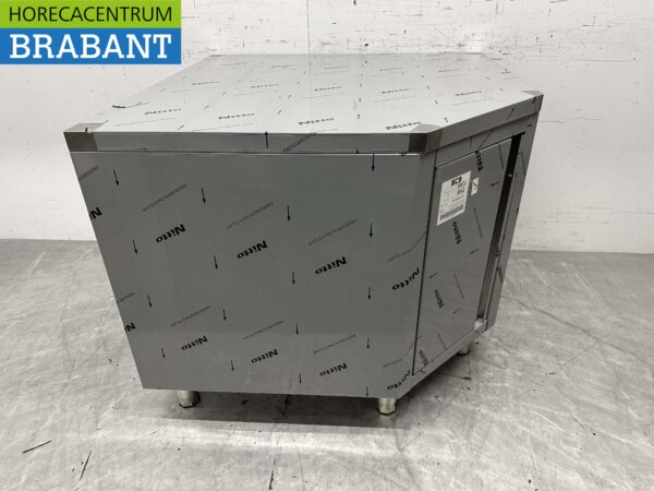 Armoire de travail en acier inoxydable Premium-line Armoire d'angle pliante 100 x 100 cm Restauration – Image 2