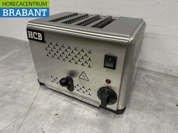 Grille-pain en acier inoxydable Grille-pain 4 tranches 230V Horeca – Image 2