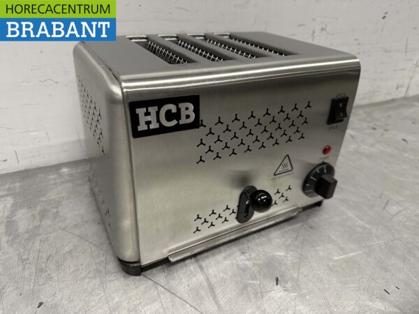 Grille-pain en acier inoxydable Grille-pain 4 tranches 230V Horeca – Image 3