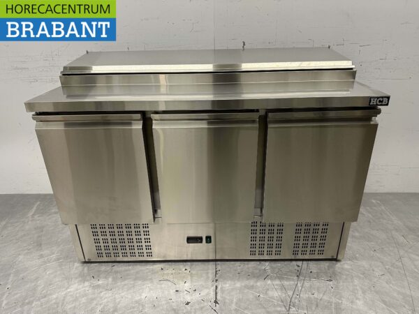 Acier inoxydable HCB Saladette Saladiere Etabli réfrigéré 136,5 cm 230V Horeca