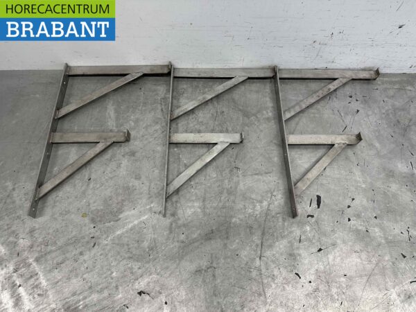 Supports en acier inoxydable Support mural 3 pièces 60 x 41 cm Restauration