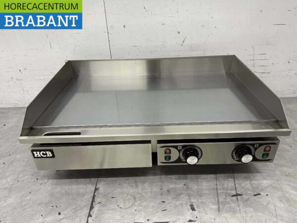 Acier inoxydable Plaque de cuisson miroir Plaque de cuisson chromée Plaque de cuisson 73 cm 2 x 230V Horeca