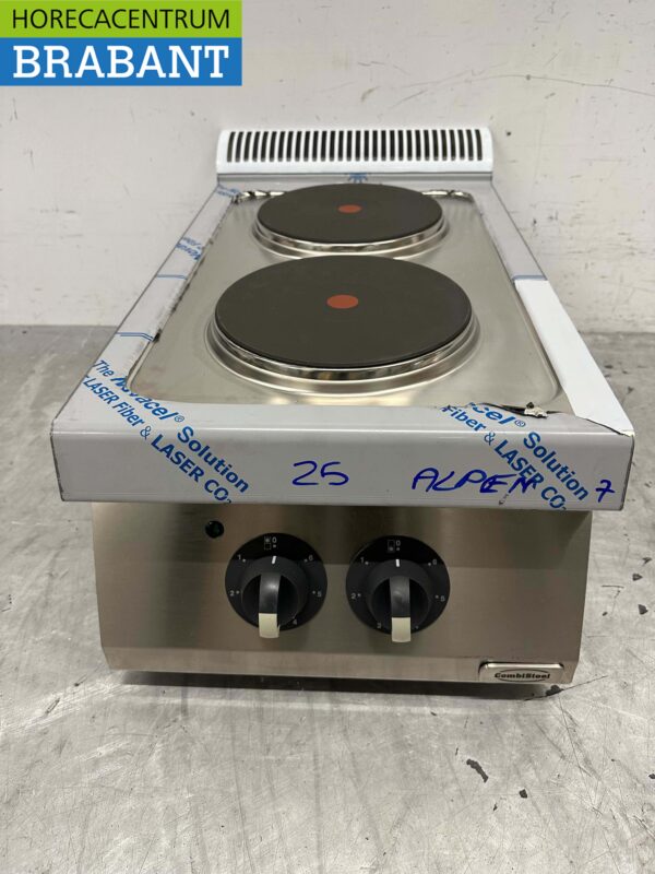 Acier inoxydable Electrolux Cuisinière électrique 2 feux 40 cm 400V Horeca