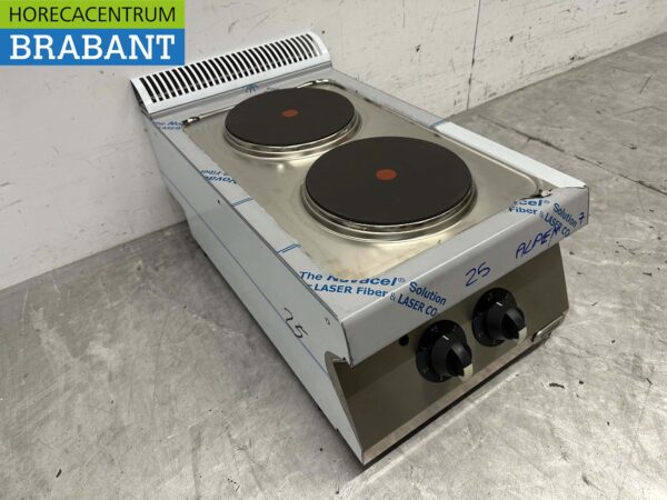 Acier inoxydable Electrolux Cuisinière électrique 2 feux 40 cm 400V Horeca – Image 3