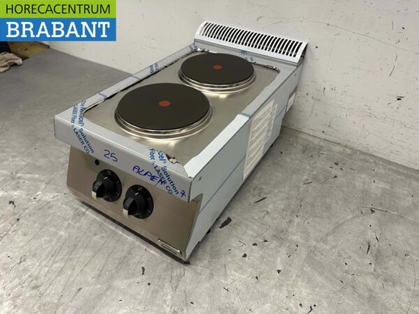 Acier inoxydable Electrolux Cuisinière électrique 2 feux 40 cm 400V Horeca – Image 4