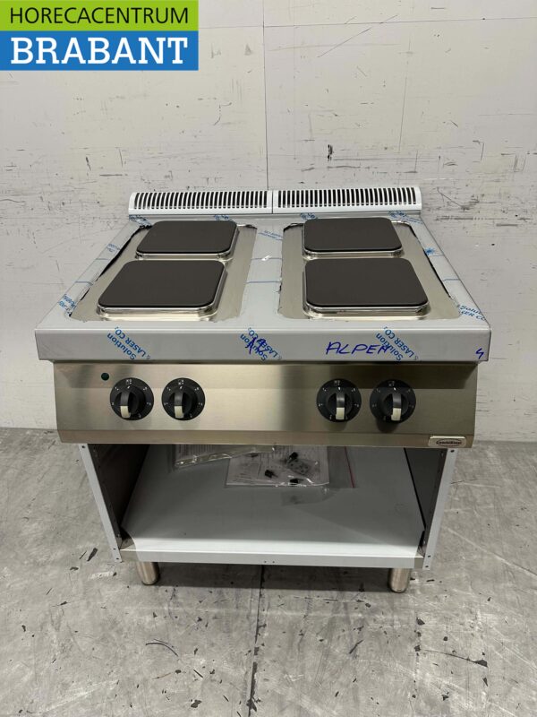 Acier inoxydable Electrolux Cuisinière électrique à 4 feux 80 cm 400V Horeca