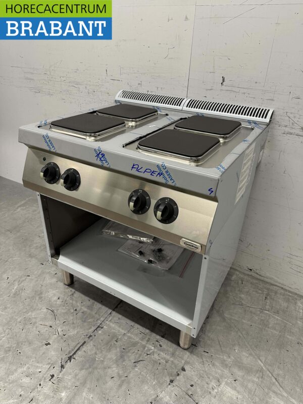 Acier inoxydable Electrolux Cuisinière électrique à 4 feux 80 cm 400V Horeca – Image 2