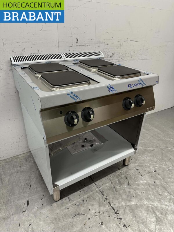 Acier inoxydable Electrolux Cuisinière électrique à 4 feux 80 cm 400V Horeca – Image 3