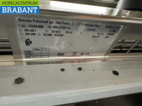 Acier inoxydable Electrolux Cuisinière électrique à 4 feux 80 cm 400V Horeca – Image 5