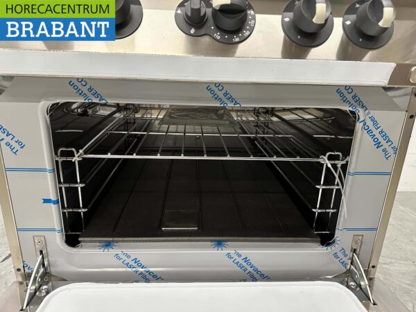 Plaque de cuisson 4 feux Electrolux en acier inoxydable avec four à gaz 80 cm Horeca – Image 5