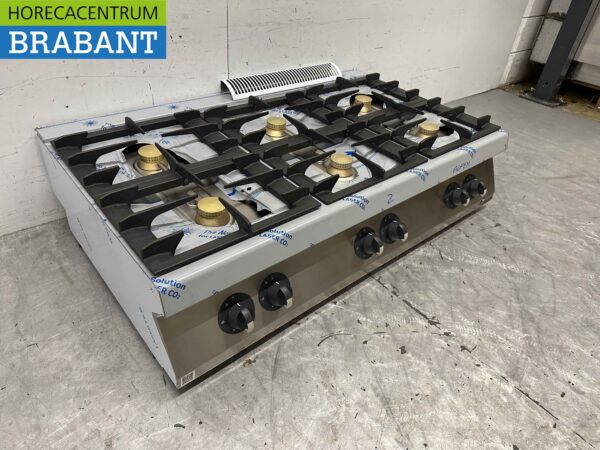 Gazinière Electrolux 6 feux en acier inoxydable 120 cm Horeca – Image 3