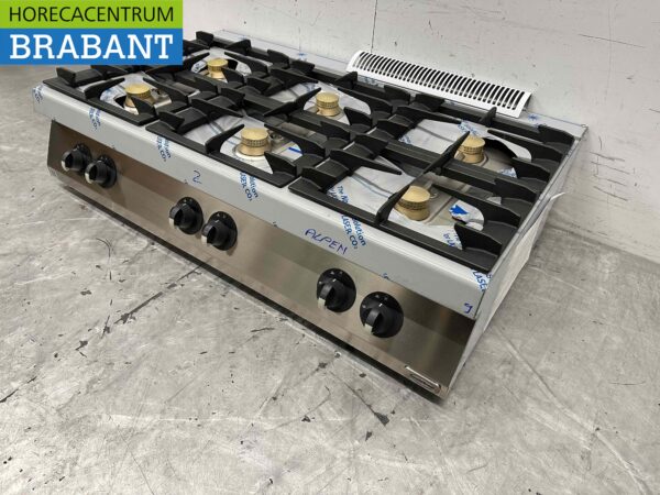 Gazinière Electrolux 6 feux en acier inoxydable 120 cm Horeca – Image 4