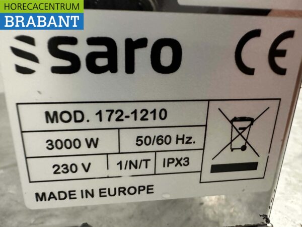 Saro en acier inoxydable Grille-pain Salamandre grill 44 cm 3000 watts 230V Horeca – Image 4