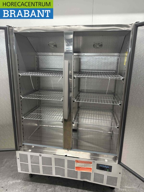 Acier inoxydable Polar GD880 Double porte 2 portes Congélateur Congélateur 960 litres 230V Horeca – Image 4