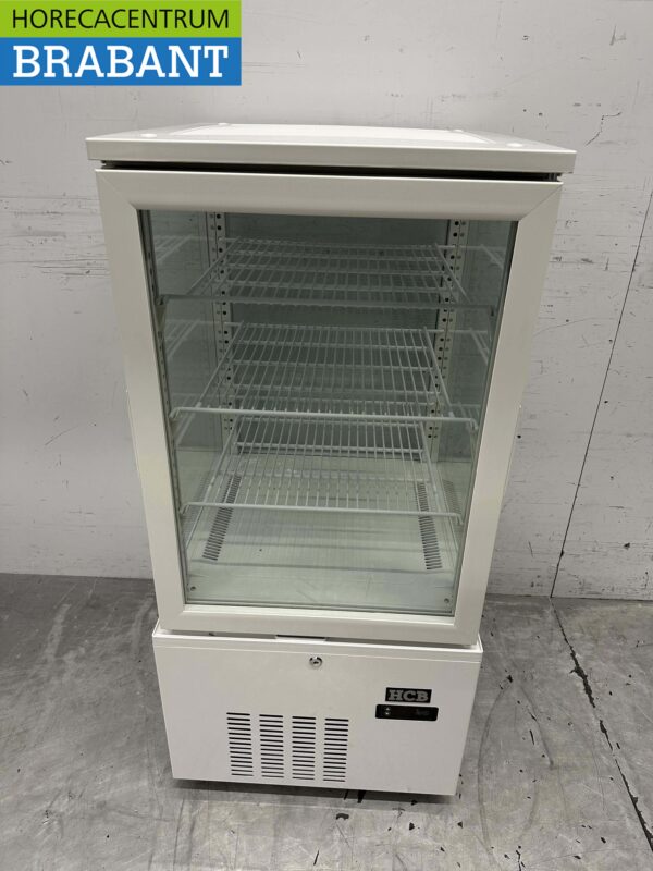 Vitrine réfrigérée Vitrine pâtissière blanche 130 litres 230V Horeca