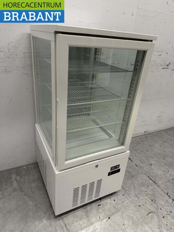 Vitrine réfrigérée Vitrine pâtissière blanche 130 litres 230V Horeca – Image 3