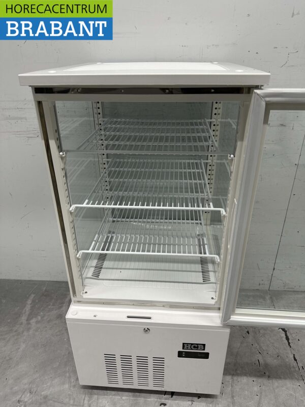 Vitrine réfrigérée Vitrine pâtissière blanche 130 litres 230V Horeca – Image 4