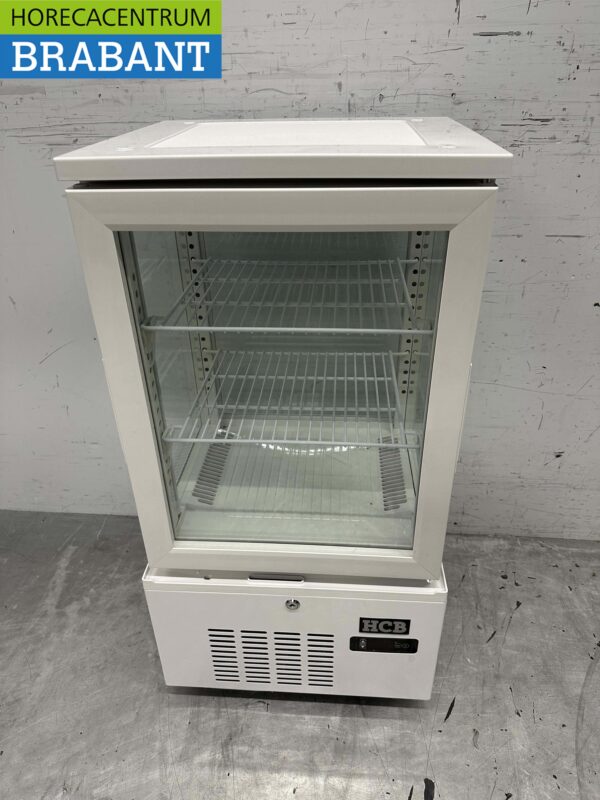 Vitrine réfrigérée Vitrine à pâtisserie Blanc 56 litres 230V Horeca