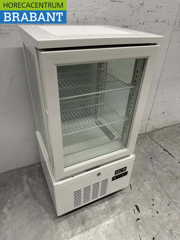 Vitrine réfrigérée Vitrine à pâtisserie Blanc 56 litres 230V Horeca – Image 3