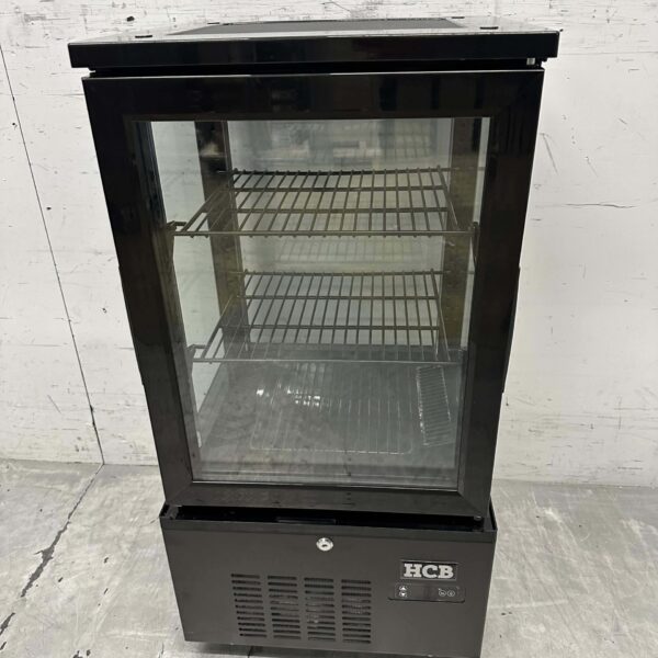 HCB Vitrine réfrigérée Vitrine boulangerie Noir 56 litres 230V Horeca