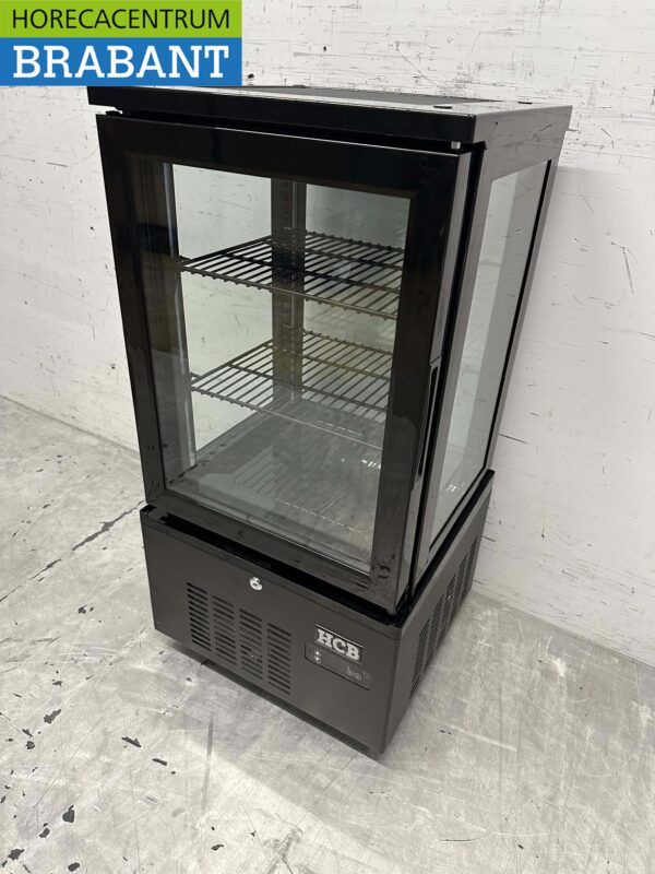 HCB Vitrine réfrigérée Vitrine boulangerie Noir 56 litres 230V Horeca – Image 2