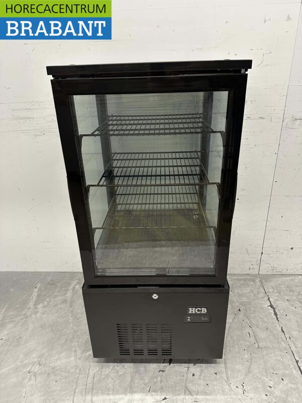 HCB Vitrine réfrigérée Vitrine boulangerie Noir 130 litres 230V Horeca