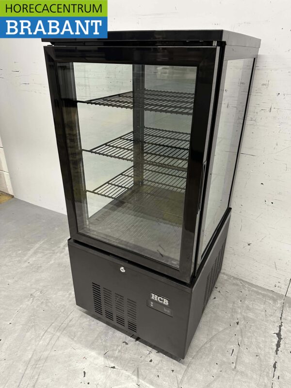HCB Vitrine réfrigérée Vitrine boulangerie Noir 130 litres 230V Horeca – Image 2