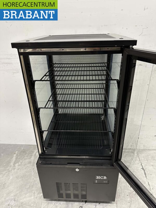 HCB Vitrine réfrigérée Vitrine boulangerie Noir 130 litres 230V Horeca – Image 4