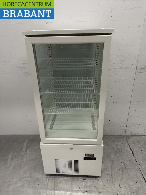 HCB Vitrine réfrigérée Vitrine pâtissière blanche 158 litres 230V Horeca