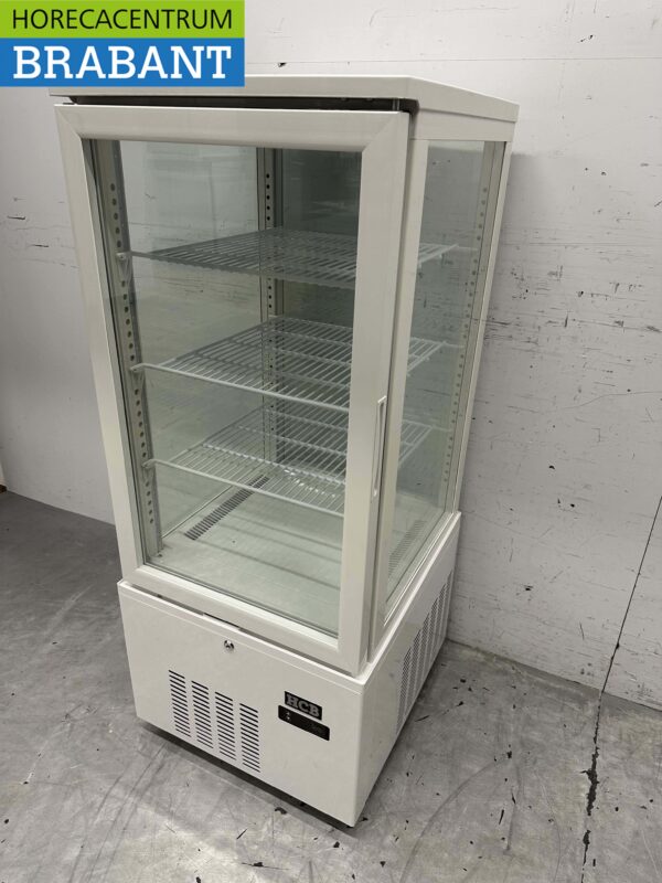 HCB Vitrine réfrigérée Vitrine pâtissière blanche 158 litres 230V Horeca – Image 2