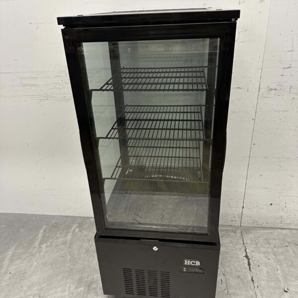 HCB Vitrine réfrigérée Vitrine pour boulangerie Noir 158 litres 230V Horeca
