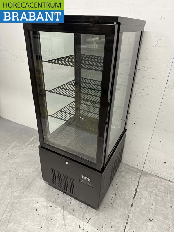 HCB Vitrine réfrigérée Vitrine pour boulangerie Noir 158 litres 230V Horeca – Image 3