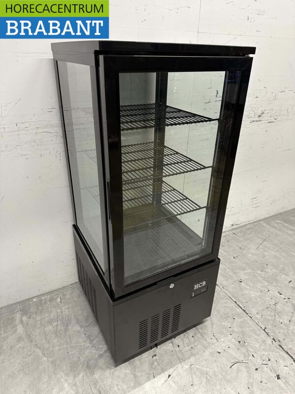 HCB Vitrine réfrigérée Vitrine pour boulangerie Noir 158 litres 230V Horeca – Image 4