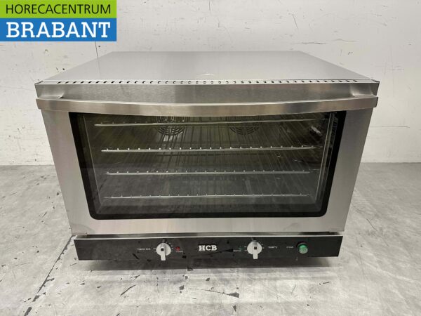 Four à convection à air chaud en acier inoxydable Four à pâtisserie Injection d'humidité / Vapeur 60/40 cm 110 litres 400V Horeca